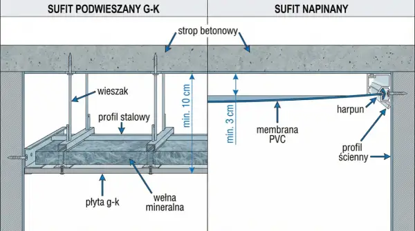 Nierówny sufit - od maskowania do remontu. Pełen poradnik